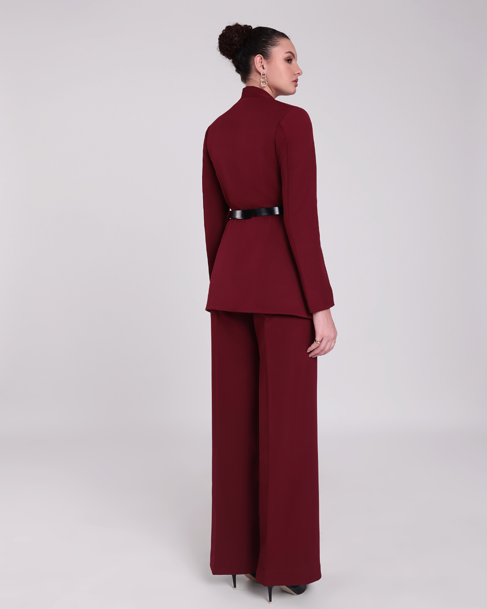 Emily Wine Blazer Suit