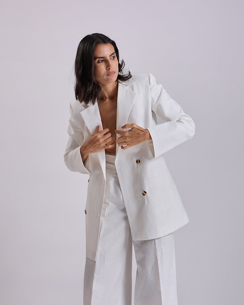 Ivory Oversized Blazer