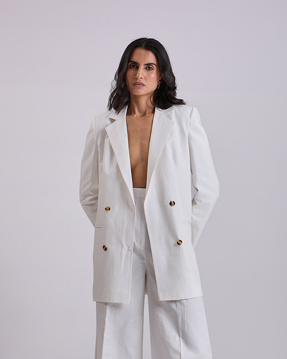 Ivory Oversized Blazer