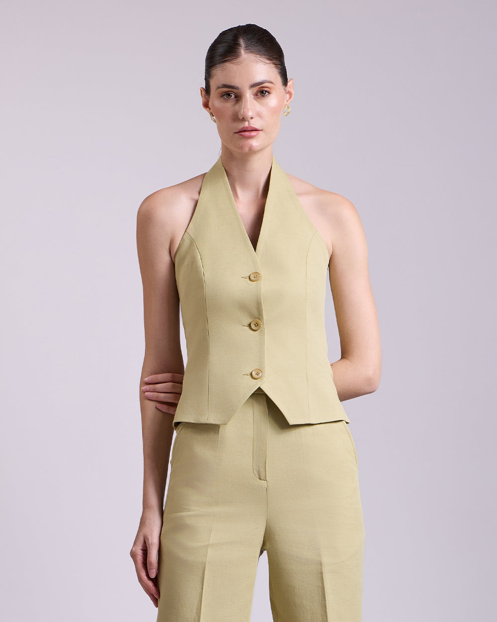 Pista Green waistcoat