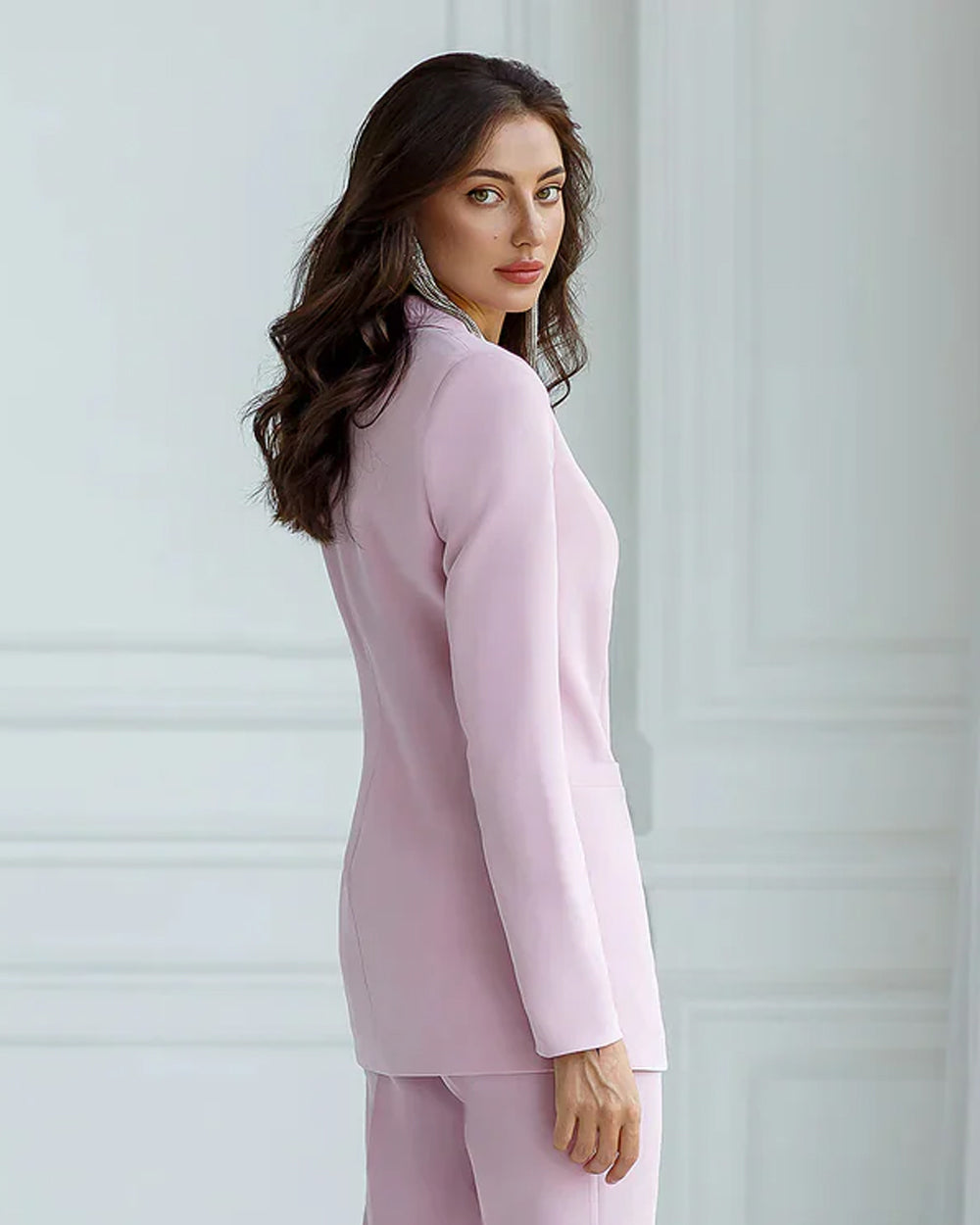 Flap dusty pink blazer