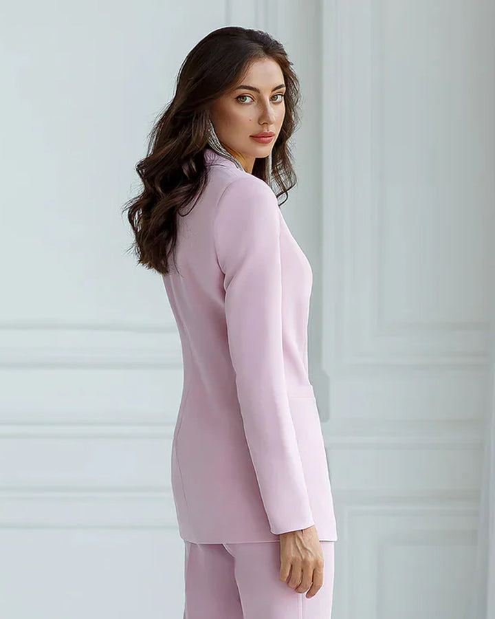 Flap dusty pink blazer