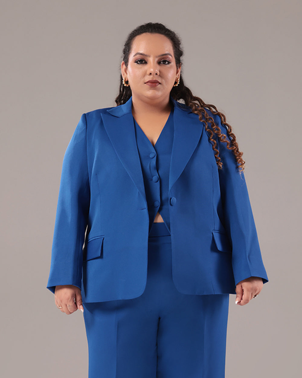 Royal Blue Women's Office Blazer