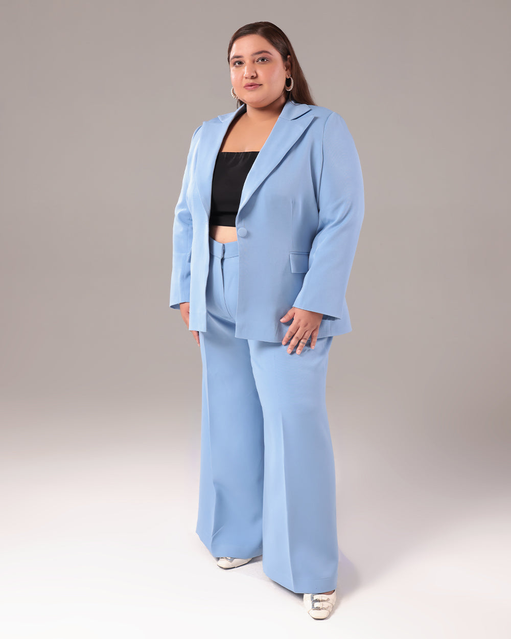 Sky Blue Regular Fit 2-Piece Set