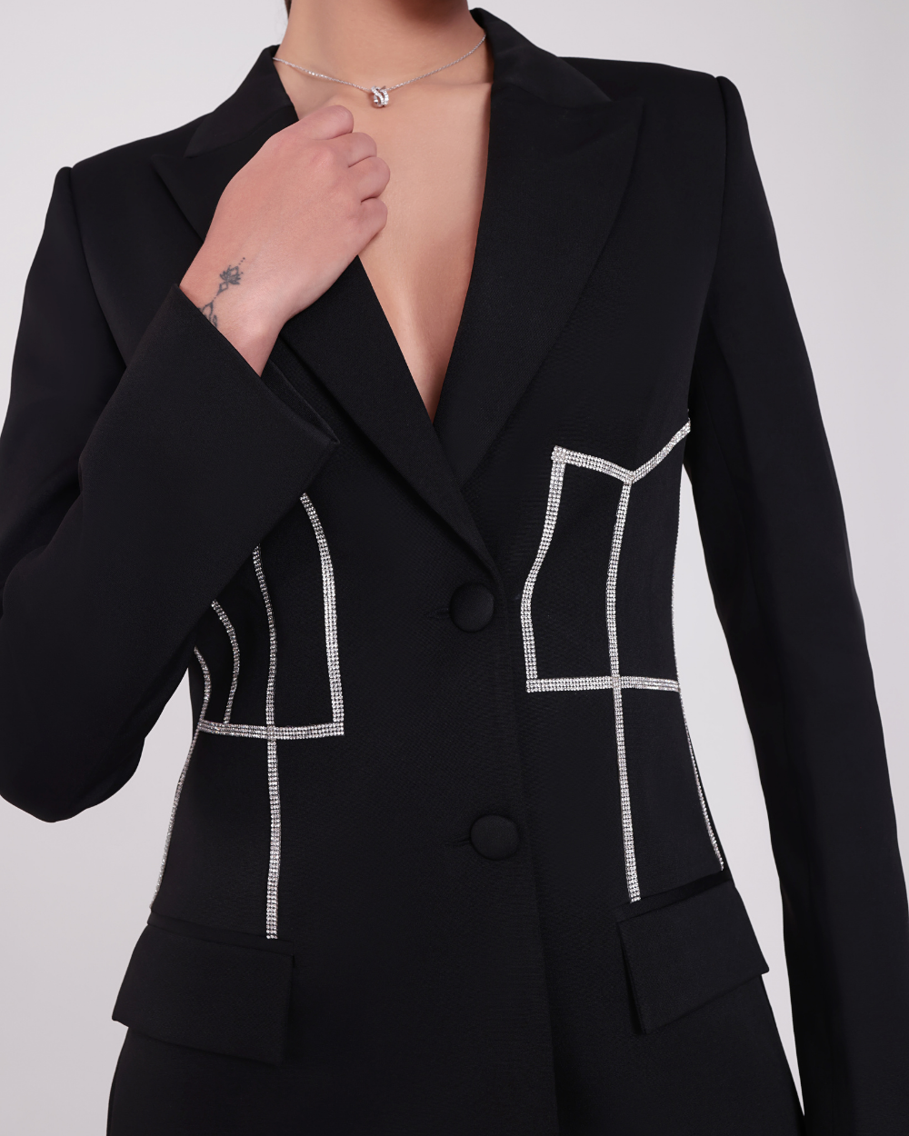Jane Black Embellished Blazer Dress