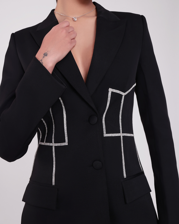 Jane Black Embellished Blazer Dress