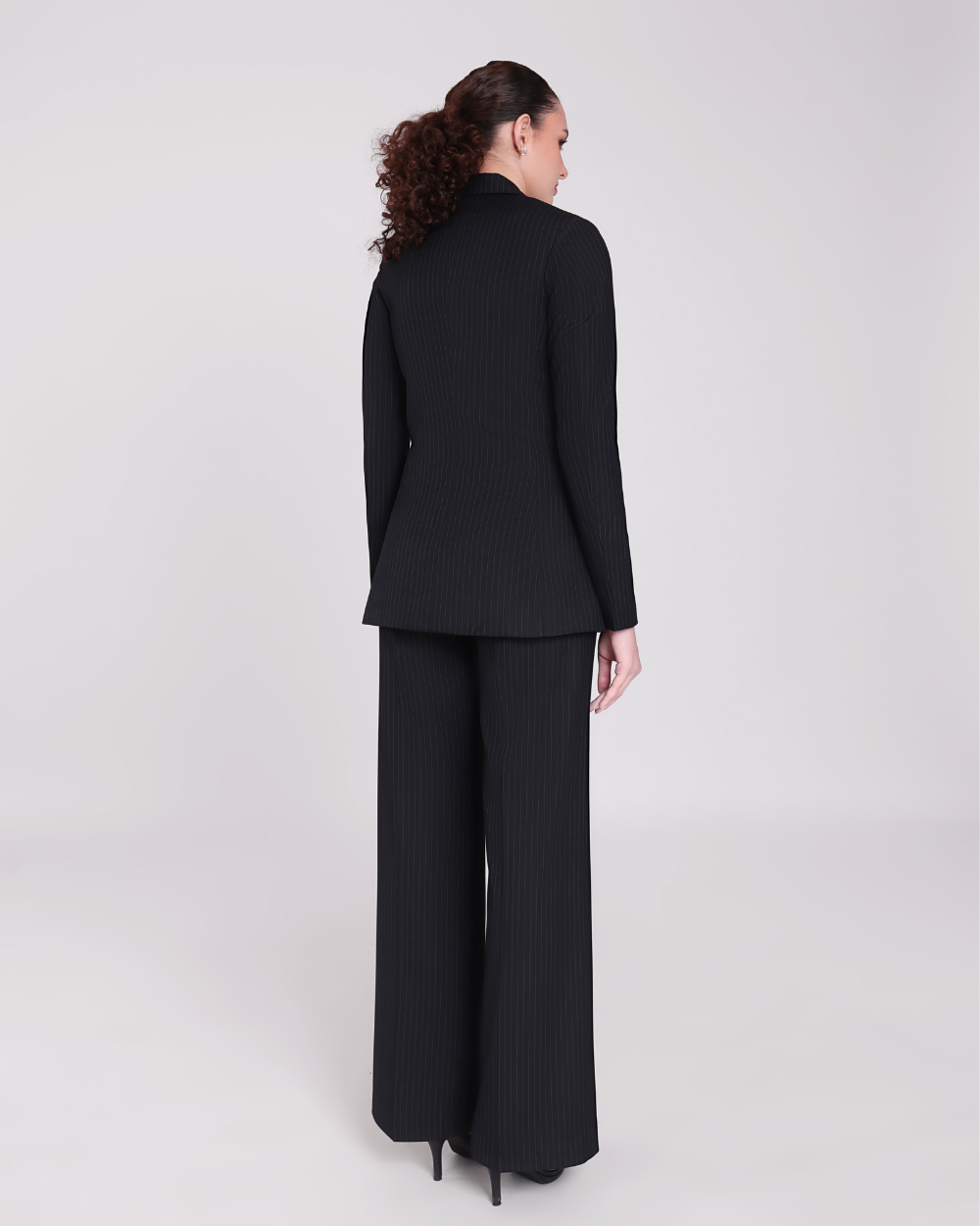 Black Stripe Double Breasted Suit 2-piece