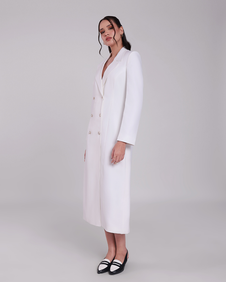 Jennifer White Double Breasted Blazer Dress