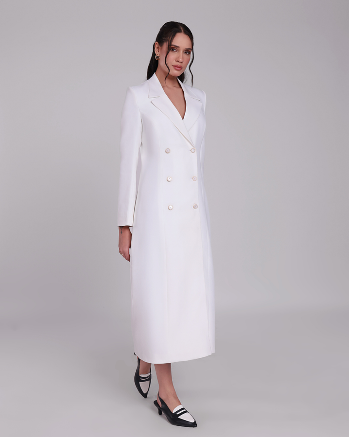 Jennifer White Double Breasted Blazer Dress