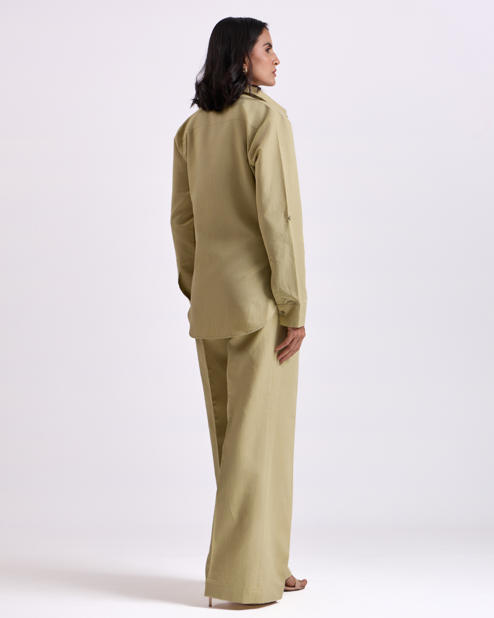 Pista Green Shirt And Pant Set