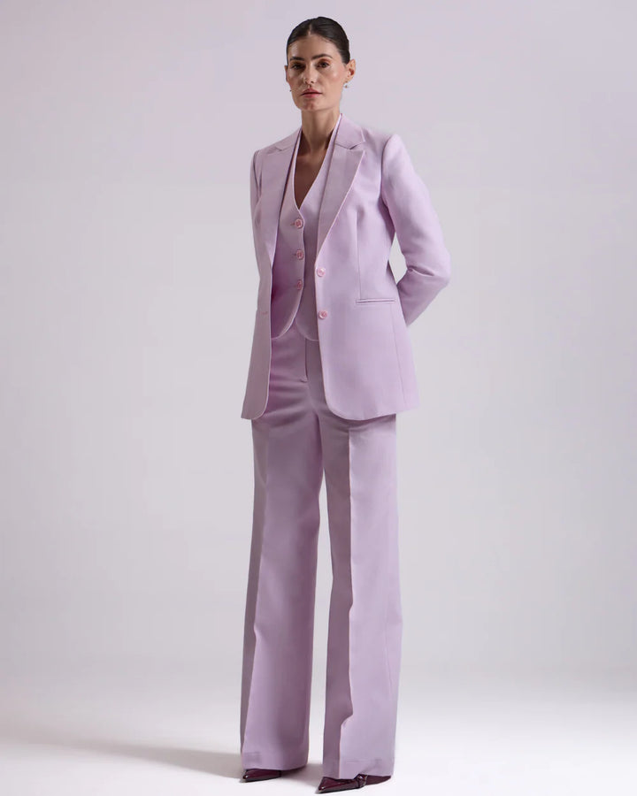 Lavender Single-Breasted Suit 2-Piece