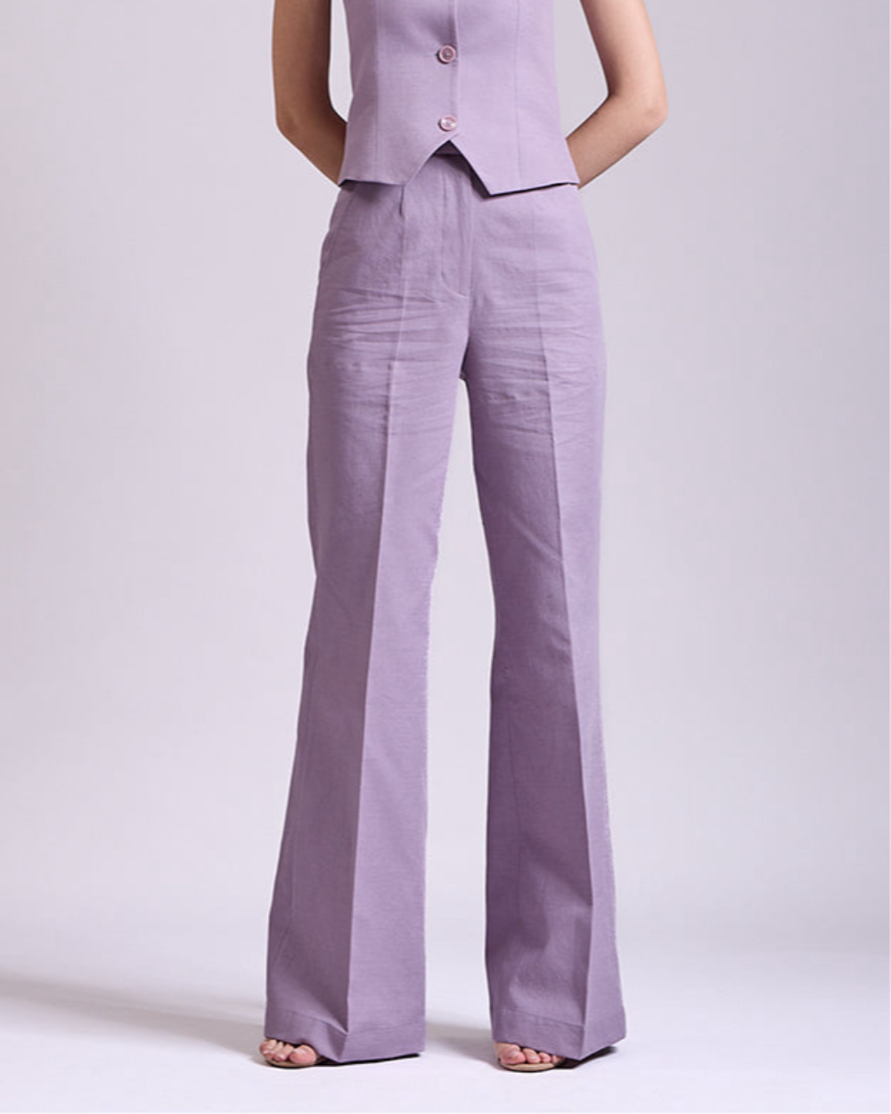 Linen - onion pink pant