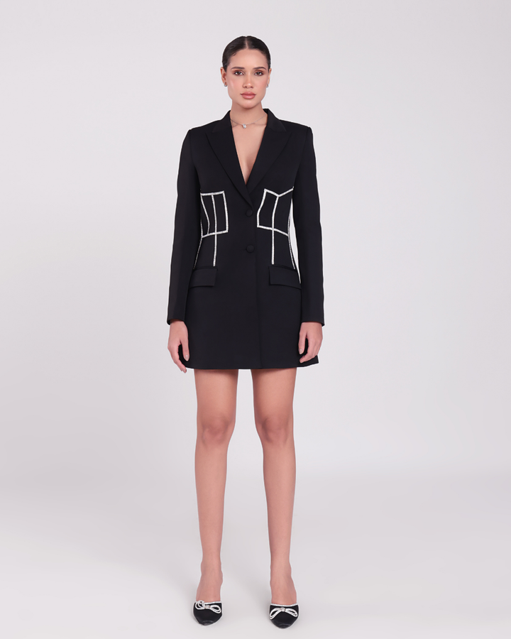 Jane Black Embellished Blazer Dress