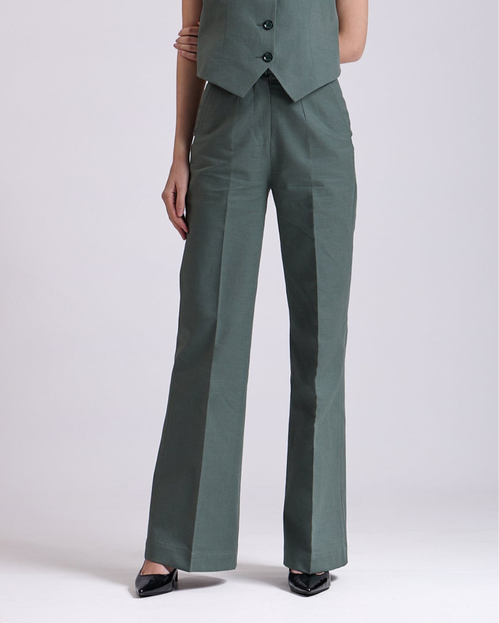 Linen - Green pant