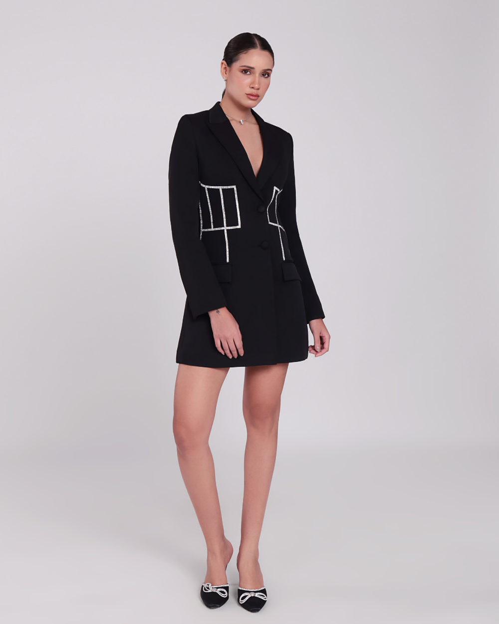 Jane Black Embellished Blazer Dress
