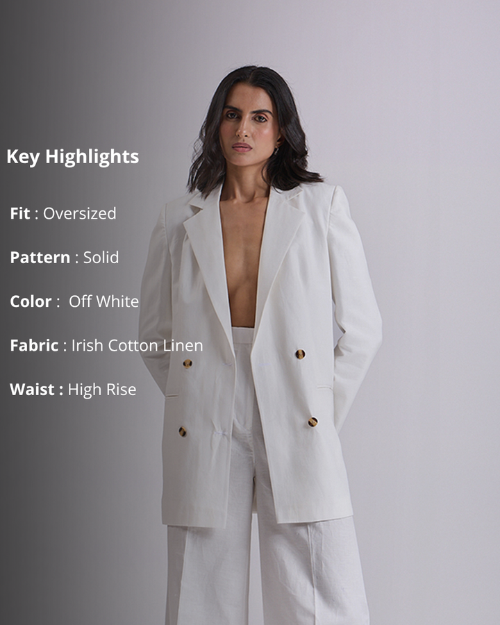Ivory Oversized Blazer