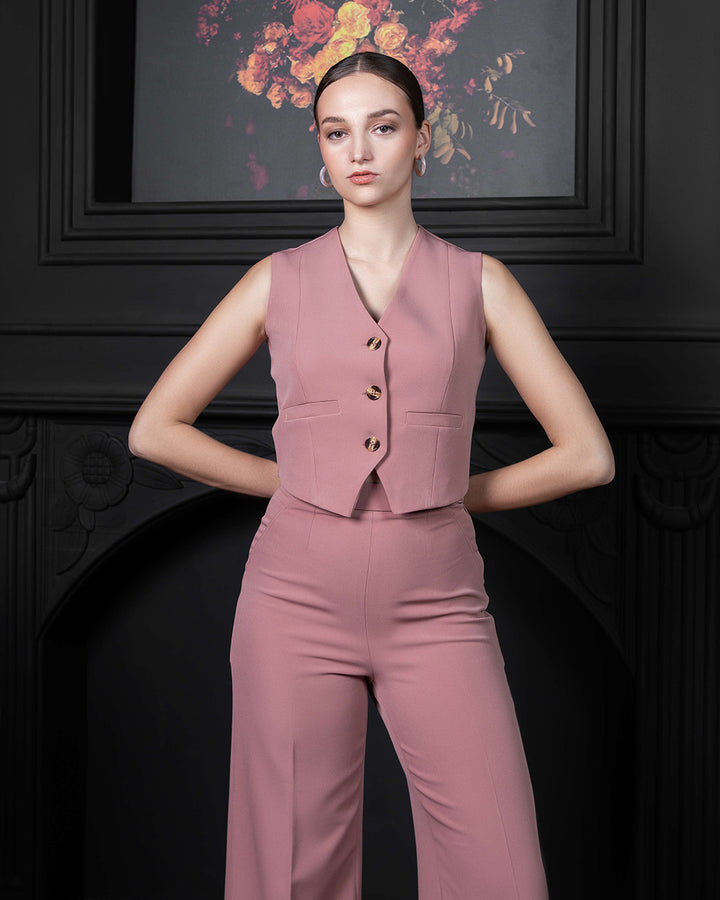 Blush Peach Perfection Waistcoat Set