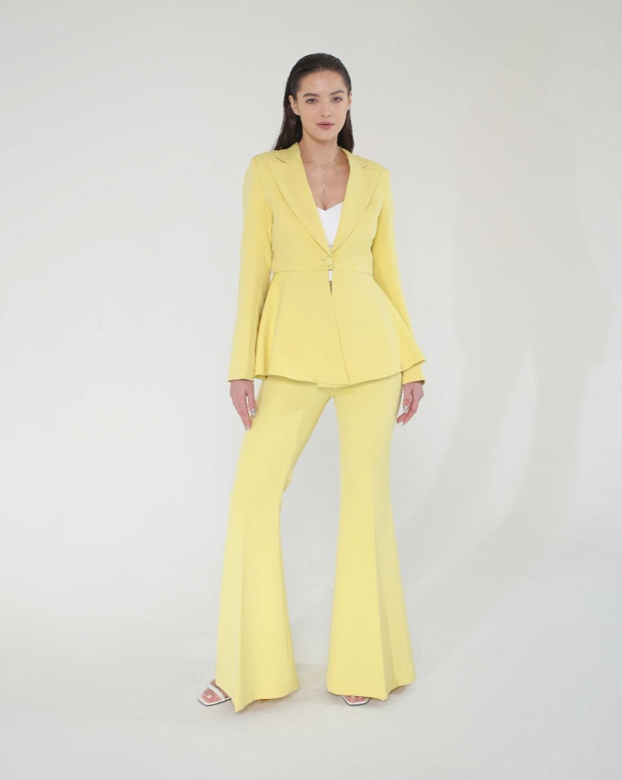 Sly Lemon Blazer Set