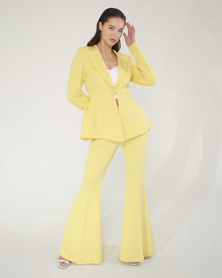 Sly Lemon Blazer Set