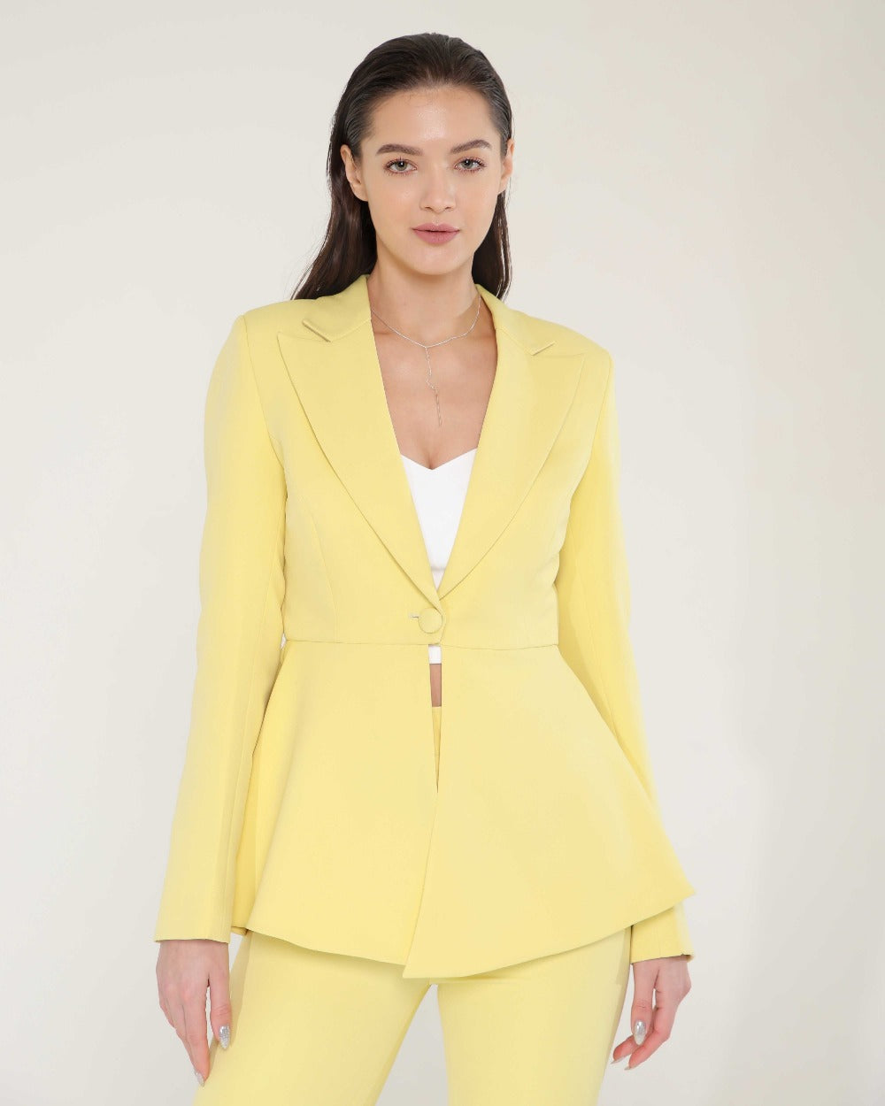 Sly Lemon Blazer Set