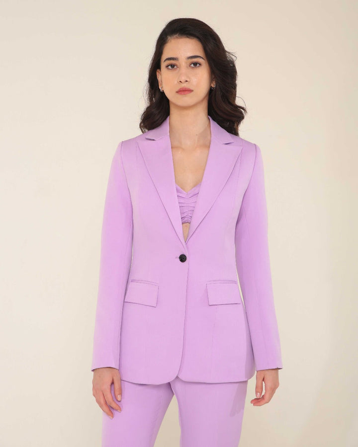 Marky Lavender Blazer Set