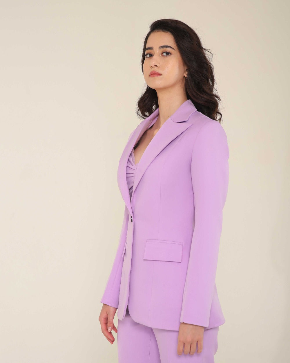 Marky Lavender Blazer Set