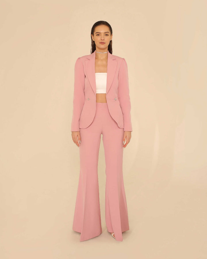 Geo Pink blazer set