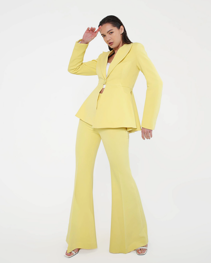 Sly Lemon Blazer Set