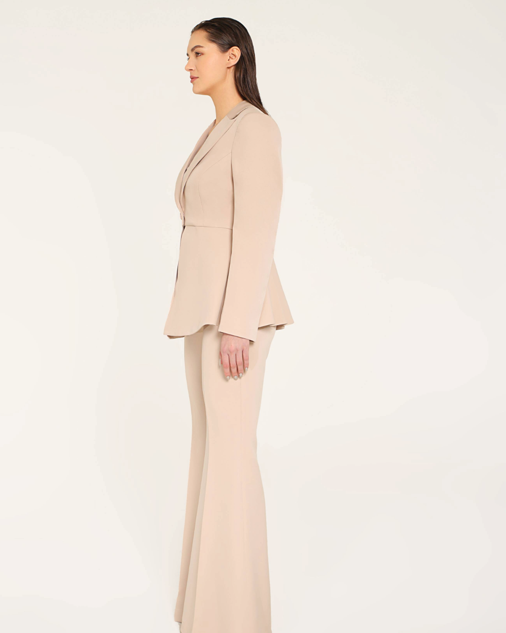 Sly Beige Blazer Set