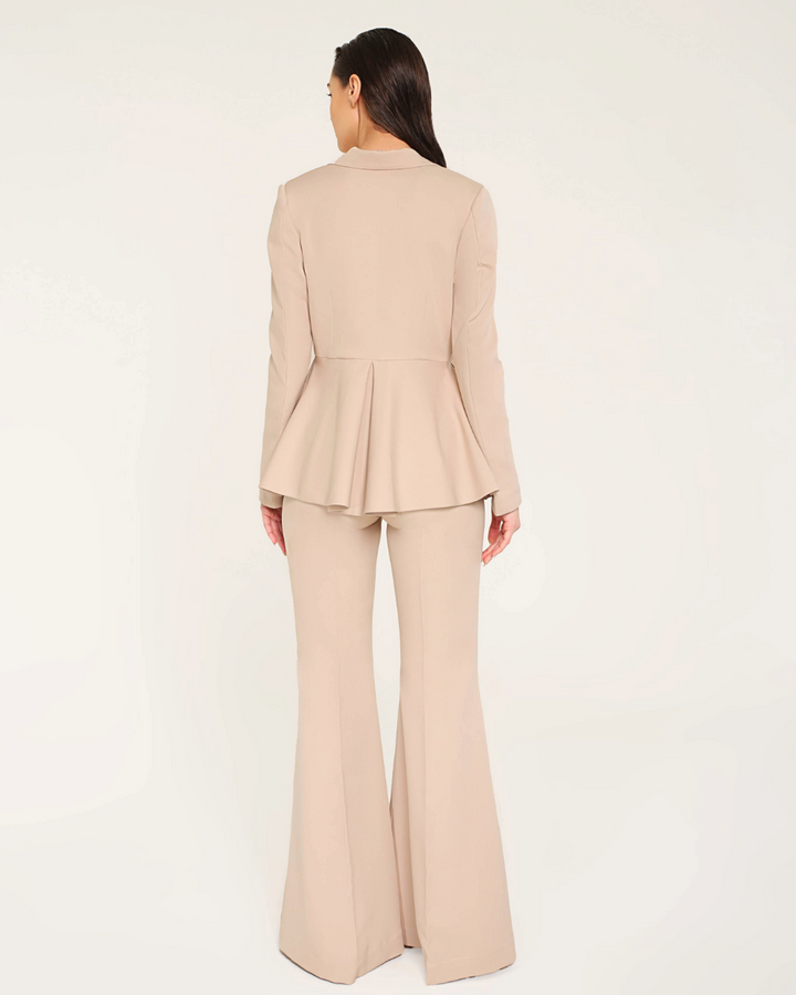 Sly Beige Blazer Set