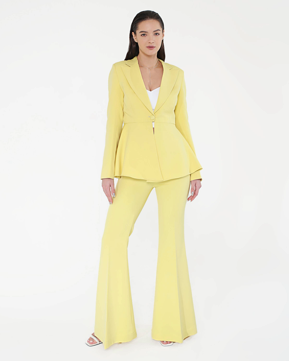 Sly Lemon Blazer Set