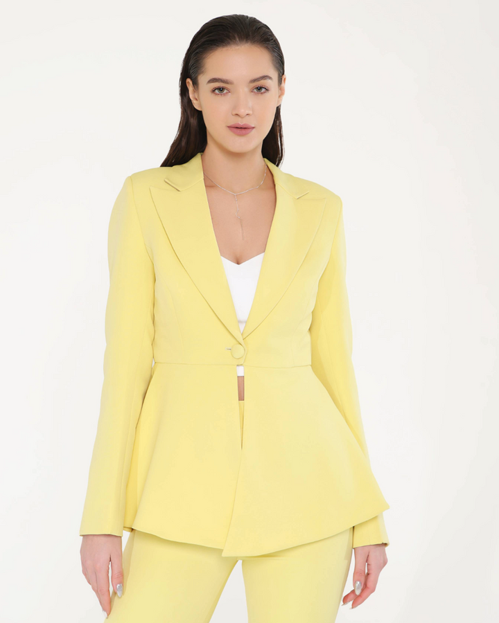 Sly Lemon Blazer Set
