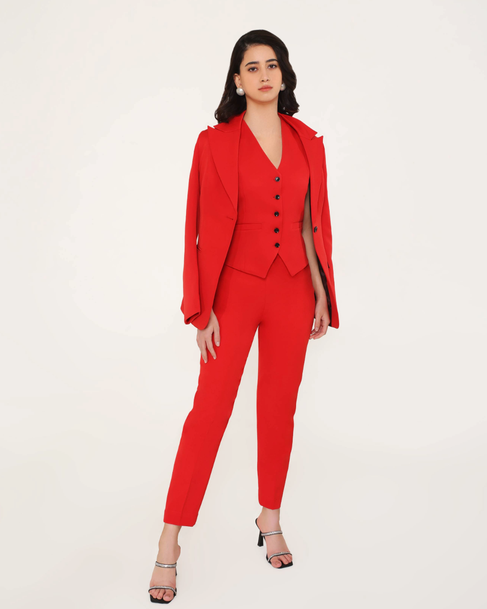Roadster Red Slim Fit Suit