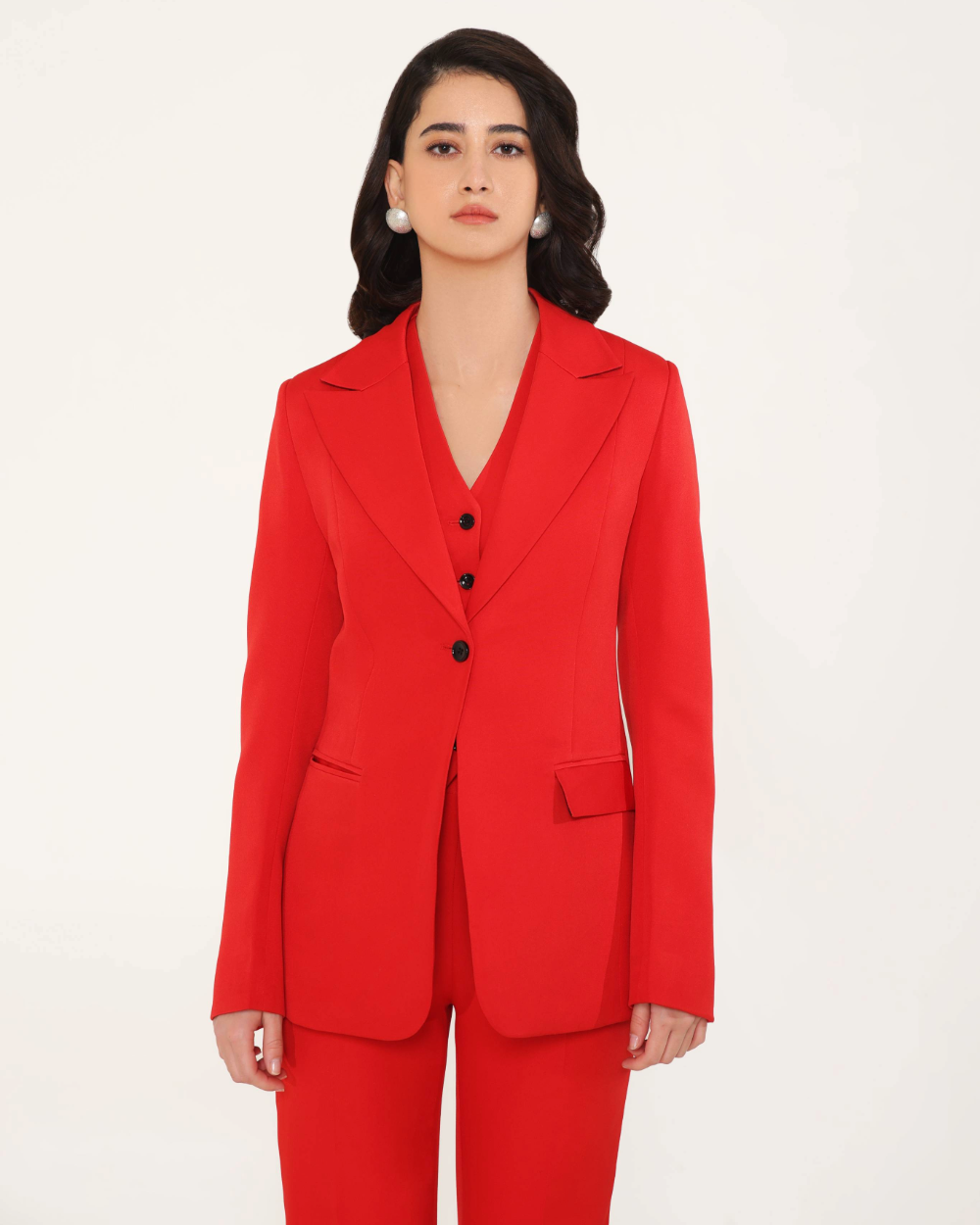 Roadster Red Slim Fit Suit