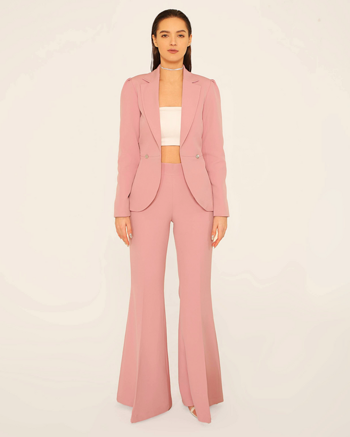 Geo Pink blazer set