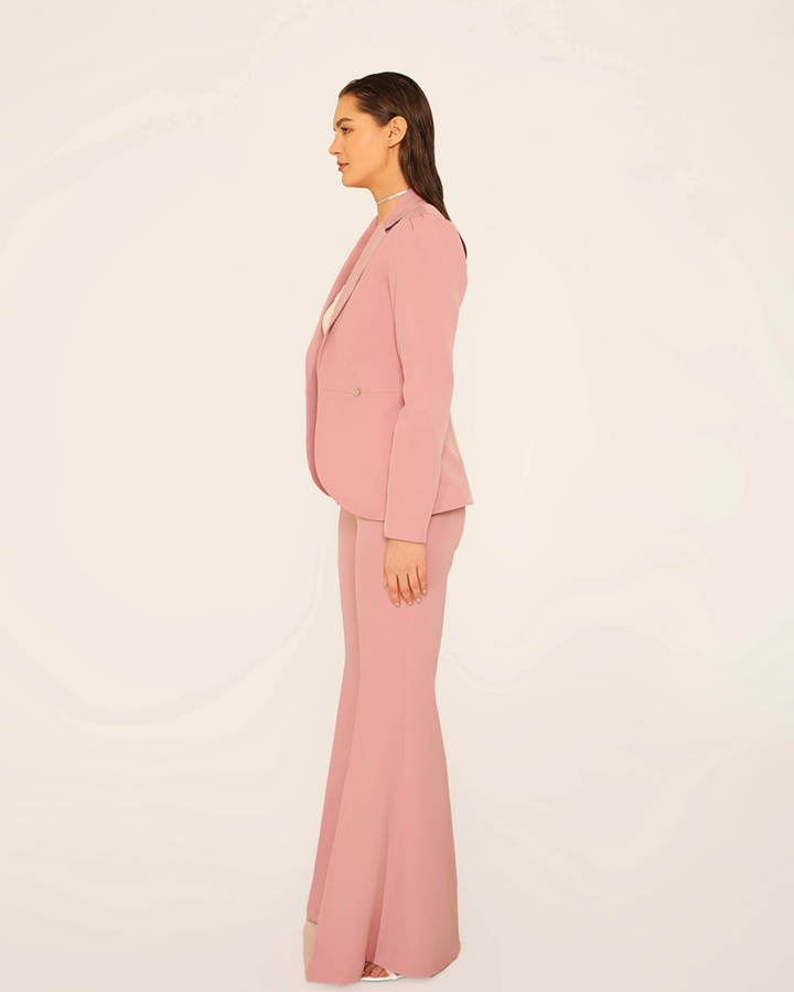 Geo Pink blazer set