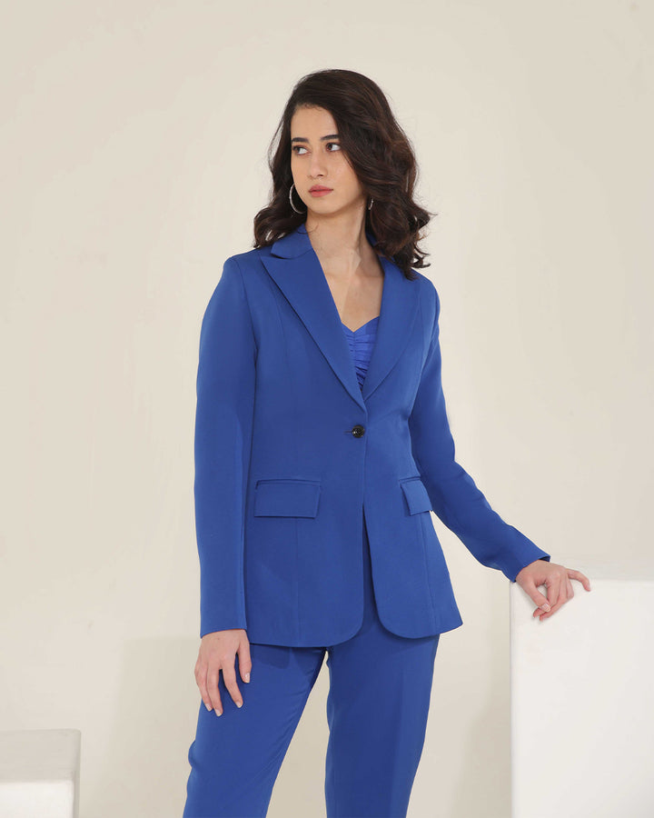 Marky Royal-Blue Blazer Set