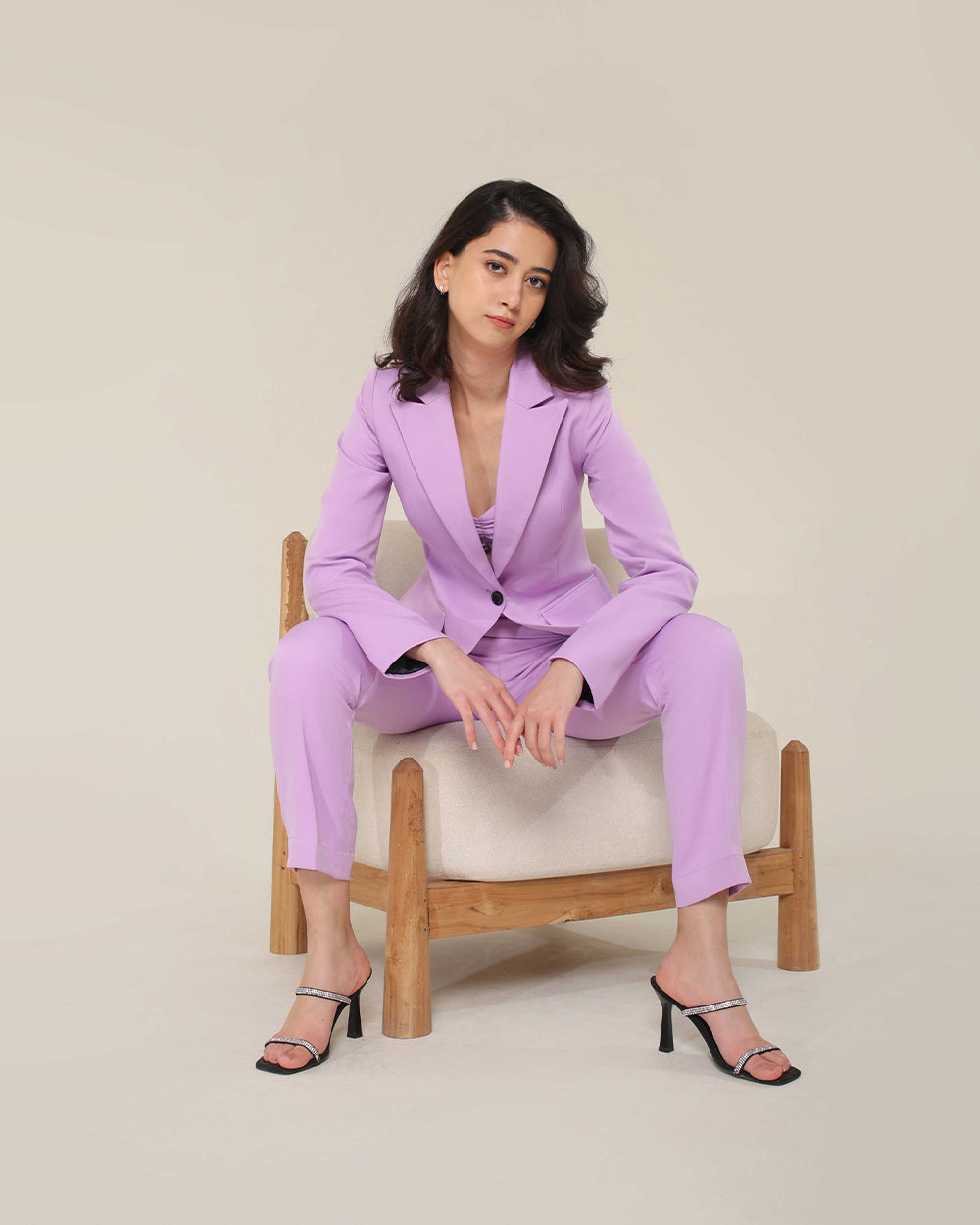 Marky Lavender Blazer Set