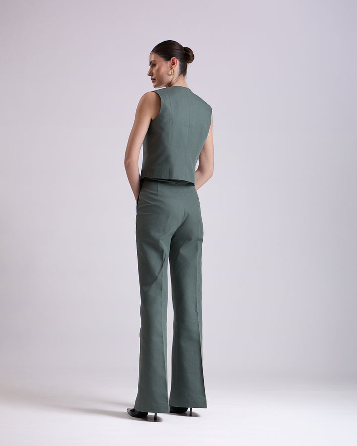 Linen - Green pant