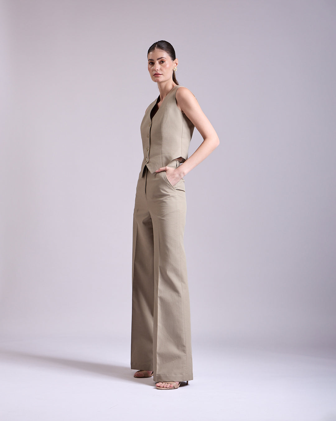 Linen - Olive pant