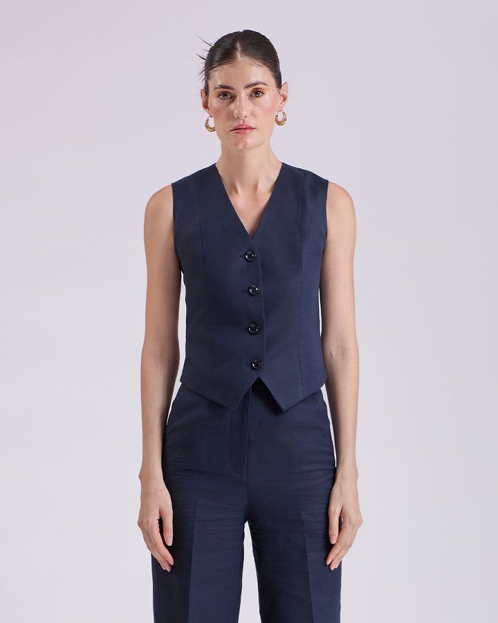 navy blue waistcoat