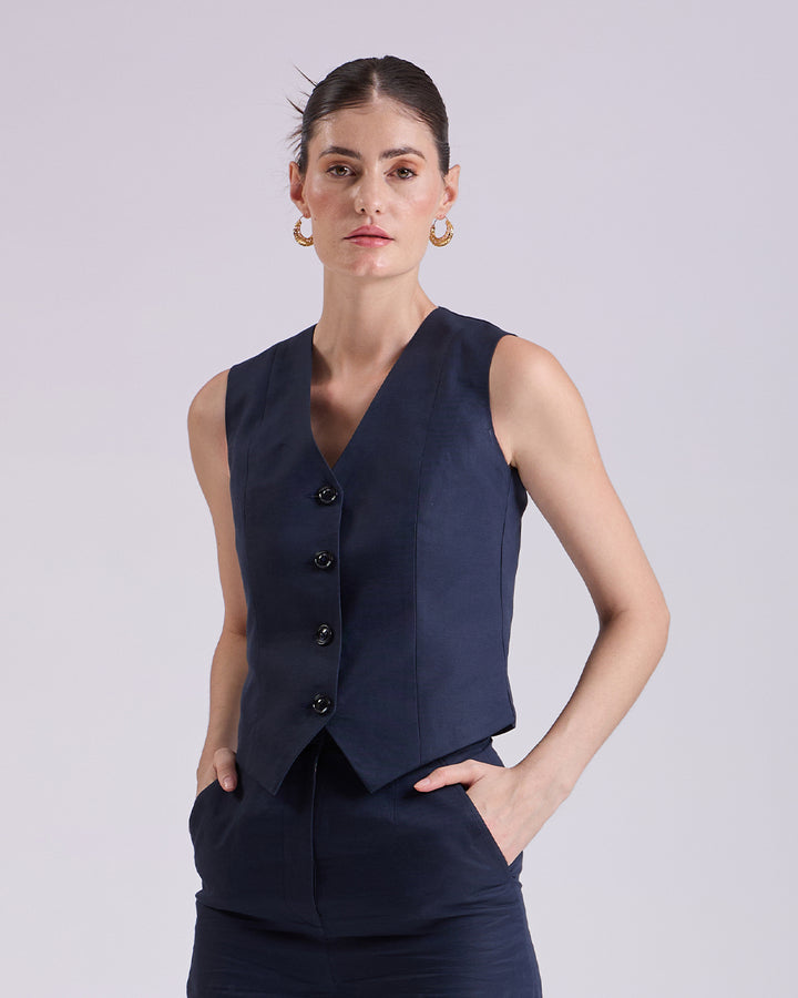navy blue waistcoat