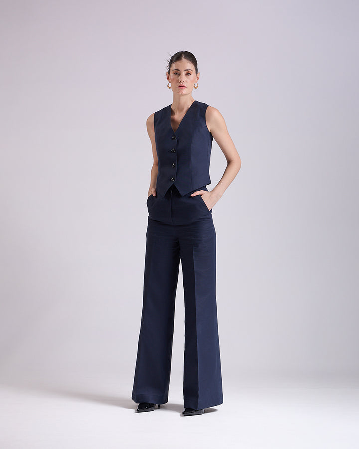 Linen - Navy Blue Pant