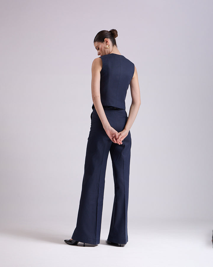 Linen - Navy Blue Pant