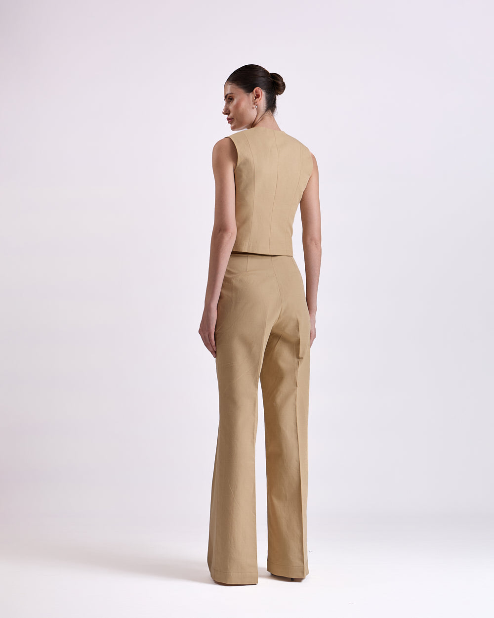 Linen - tan brown pant