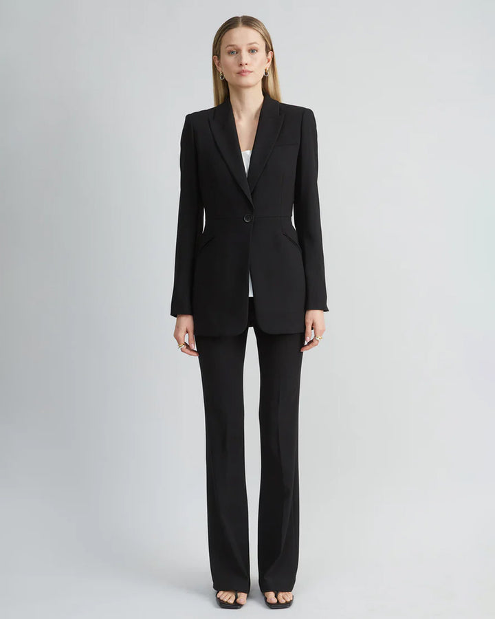 Black Single-Breasted Slim Fit Blazer Suit