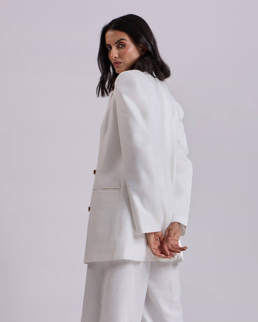 Off White Oversized Blazer