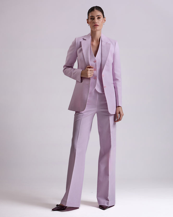 Lavender Single breasted 3-Piece Suit