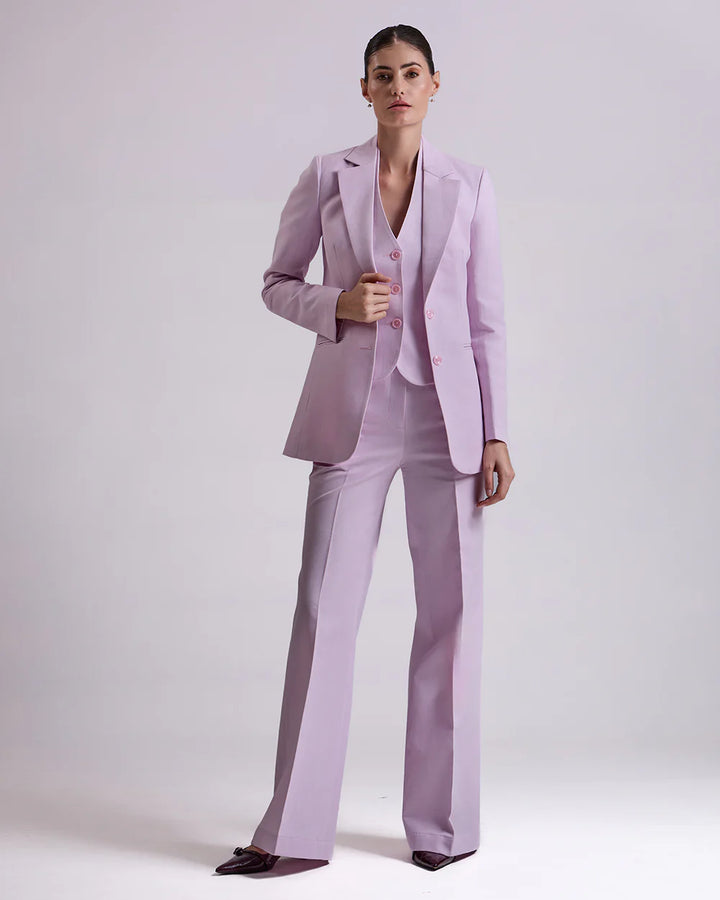 Lavender Single-Breasted Suit 2-Piece