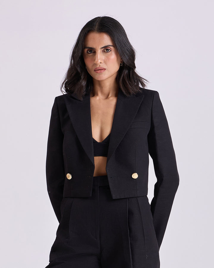 Black Crop Jacket